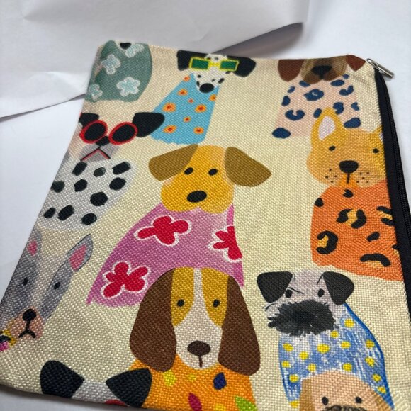 Dog-Themed Gift Set With Charm Bracelet Canvas Zipper Pouch & Decorative Box - Picture 4 of 7